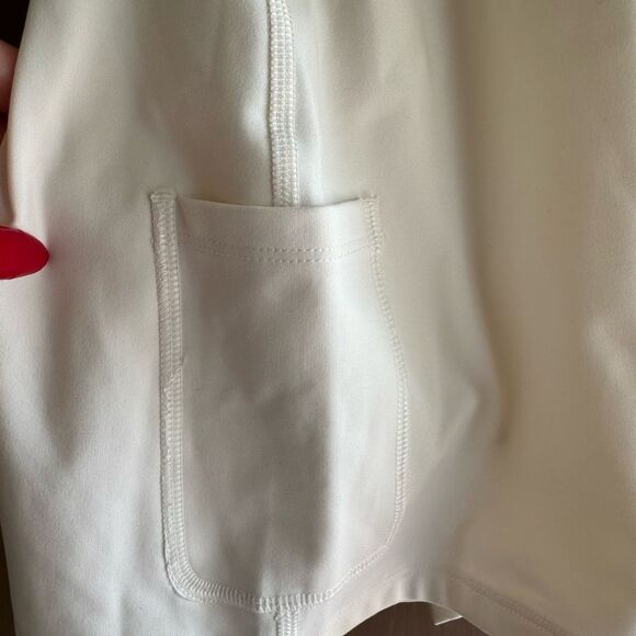 Girlfriend Collective Riley Sweetheart Active Dress –White Size Large - Picture 8 of 8